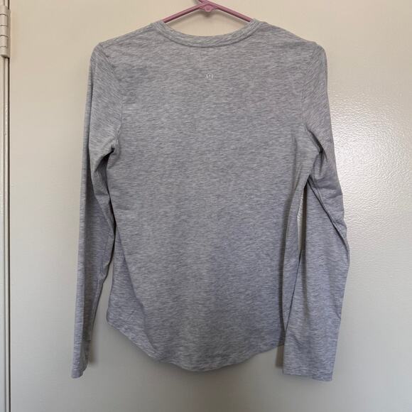 Lululemon Love Long Sleeve Heathered Core Light Grey Size 4 - Picture 4 of 5